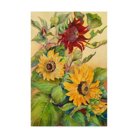 Trademark Fine Art Joanne Porter 'Rust Sunflower' Canvas Art, 22x32 ALI30512-C2232GG